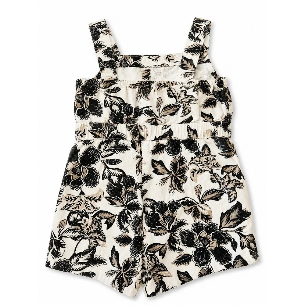 Old Navy Floral Romper & Cat & Jack Rainbow Tee Bundle Girls 3T Mint Green Cream